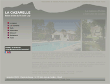 Tablet Screenshot of chambreshotes-lacazarelle.fr